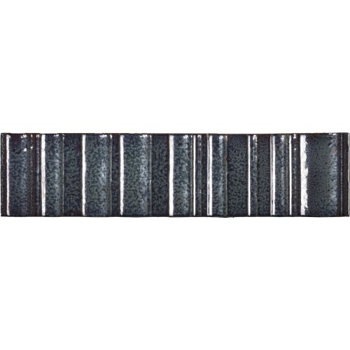 Carrelage mur effet zellige Swing bleu océan 6x25 cm