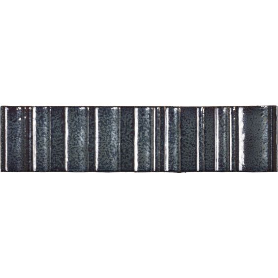 Carrelage mur effet zellige Swing bleu océan 6x25 cm