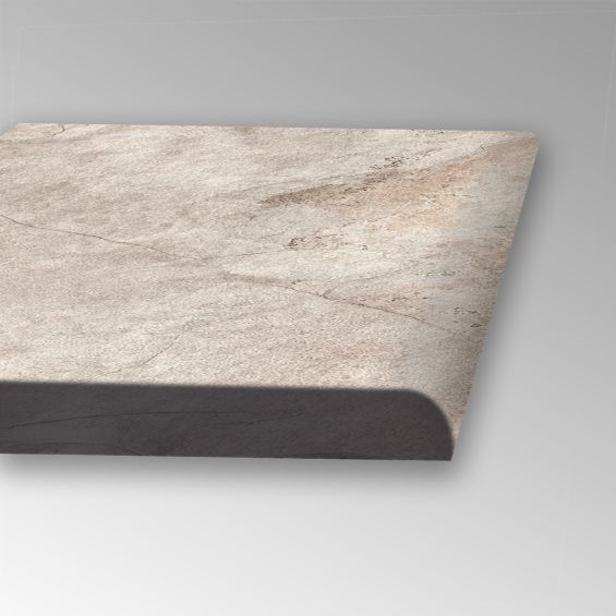 Margelle / plat de marche Pierre de Bali Ubud beige R11 33x120cm