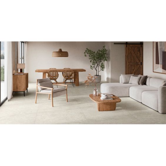 Carrelage sol effet Travertin Sassari naturel 100x100 cm