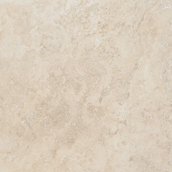 Carrelage sol effet pierre Travertin TravertiNova clair 90x90 cm
