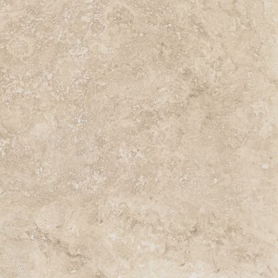 Carrelage sol effet pierre Travertin TravertiNova clair 90x90 cm