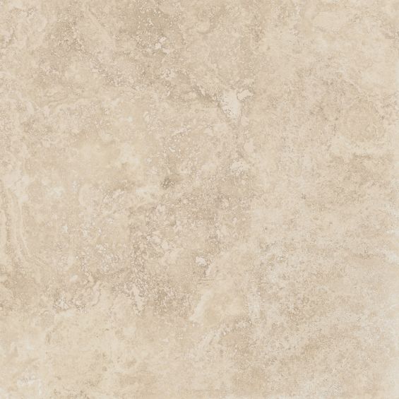 Carrelage sol effet pierre Travertin TravertiNova clair 90x90 cm