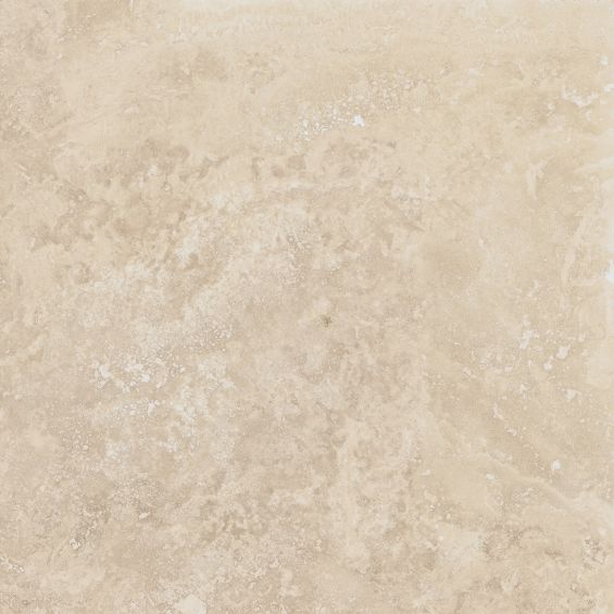 Carrelage sol effet pierre Travertin TravertiNova clair 90x90 cm