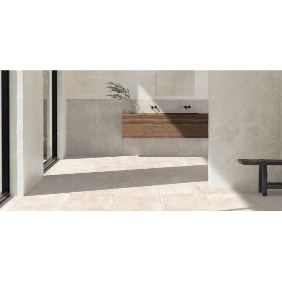 Carrelage sol effet pierre Travertin TravertiNova corda 60x120 cm