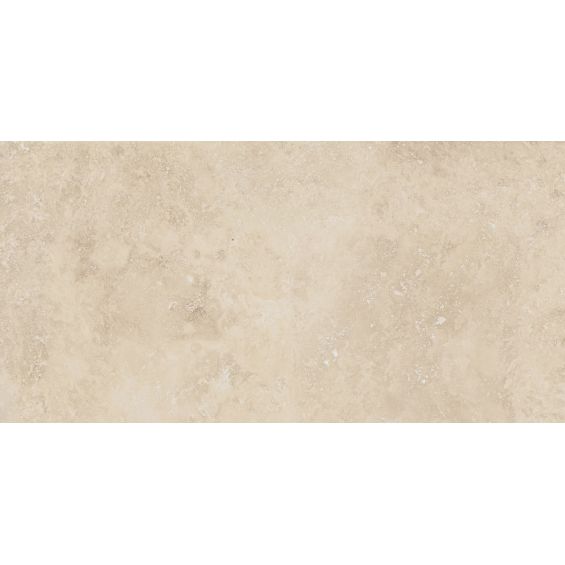 Carrelage sol effet pierre Travertin TravertiNova clair 60x120 cm