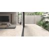 Carrelage sol effet pierre Travertin TravertiNova corda 90x90 cm