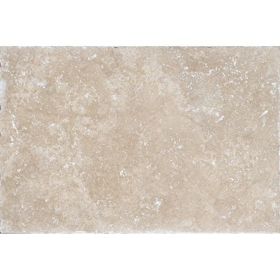 Carrelage sol extérieur effet pierre Travertin TravertiNova classic 40,2x60,4 cm R11