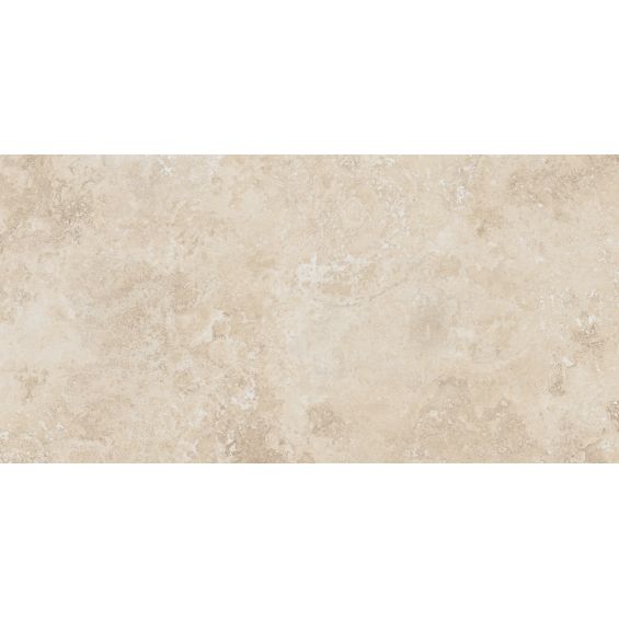 Carrelage sol extérieur effet pierre Travertin TravertiNova clair 60x120 cm R11