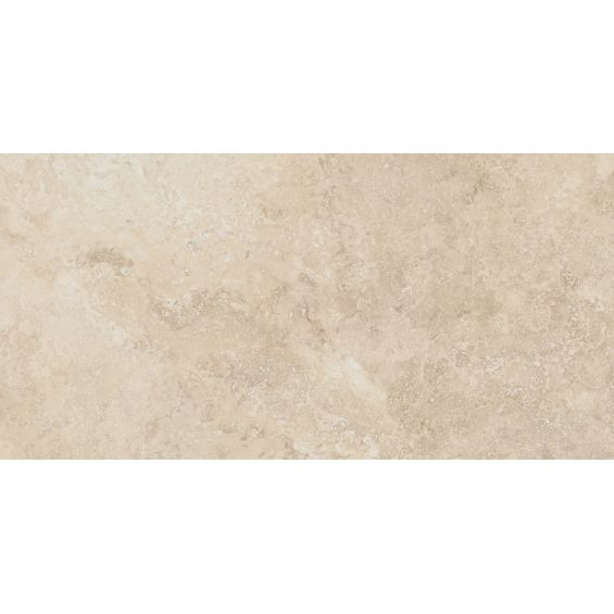 Carrelage sol extérieur effet pierre Travertin TravertiNova clair 60x120 cm R11