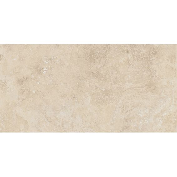 Carrelage sol extérieur effet pierre Travertin TravertiNova clair 60x120 cm R11
