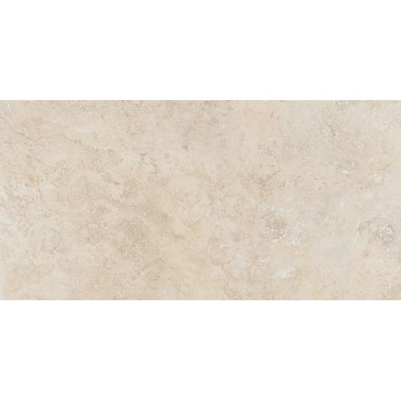 Carrelage sol extérieur effet pierre Travertin TravertiNova clair 60x120 cm R11