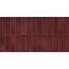 Carrelage mur effet zellige Zahara bordeaux 32x62,5 cm