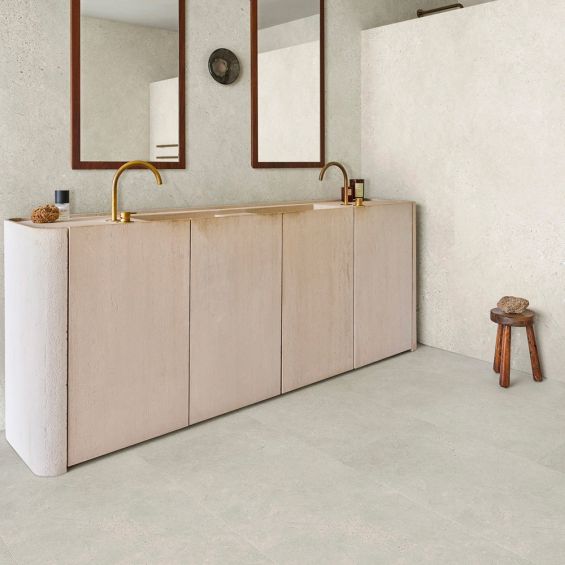 Dalles PVC 7mm à clipser cemento Minicio 60x120 cm