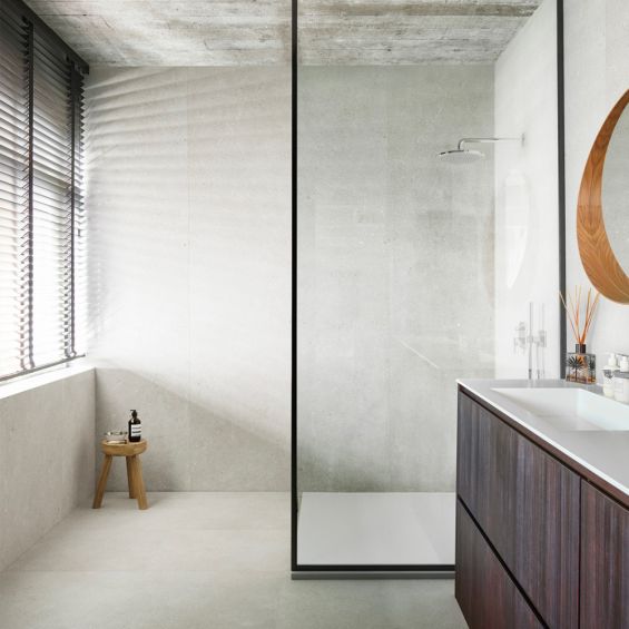 Dalles PVC 7mm à clipser cemento tagliamento 60x120 cm