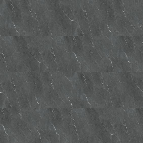 Dalles PVC 7mm à clipser marble black 60x120 cm