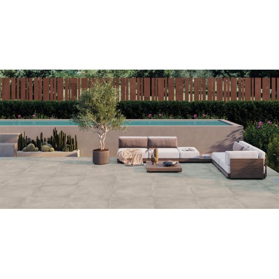 Dalle extérieur Alpilles 2.0 perle R11 60x60 cm