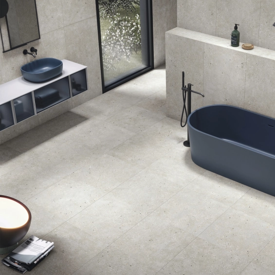 Carrelage effet Terrazzo Venetian gris 90x90 cm