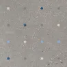 Carrelage effet Terrazzo Venetian décor floral gris 90x90 cm