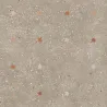Carrelage effet Terrazzo Venetian décor floral taupe 90x90 cm