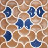  Carrelage mur ancien Ansouis relief bleu de cobalt 33x33 cm