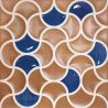  Carrelage mur ancien Ansouis relief bleu de cobalt 33x33 cm