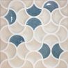 Carrelage mur ancien Ansouis relief bleu ciel 33x33 cm