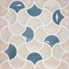 Carrelage mur ancien Ansouis relief bleu ciel 33x33 cm