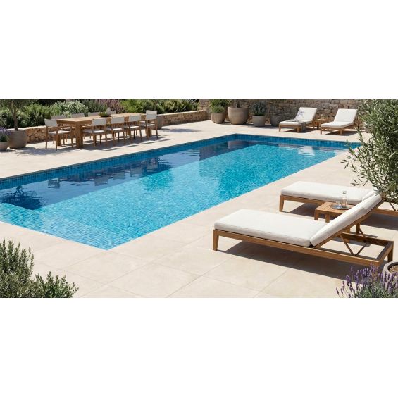 Dalle extérieur Alpilles 2.0 grège R11 60x60 cm