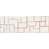 Carrelage mur Clean décor géo terracotta 20x60 cm