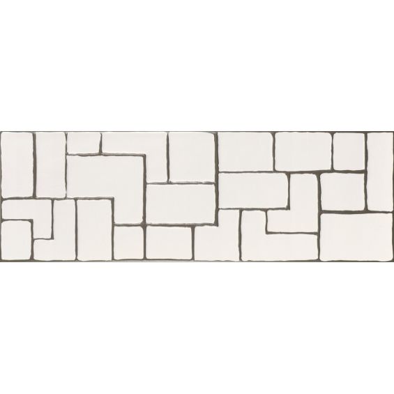 Carrelage mur Clean décor géo smoke 20x60 cm