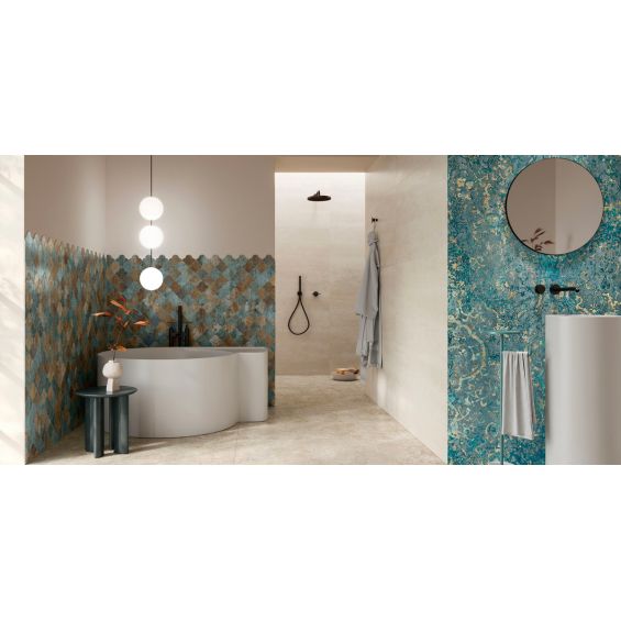 Carrelage sol et mur effet métal Atonium Dynamic60x60 cm