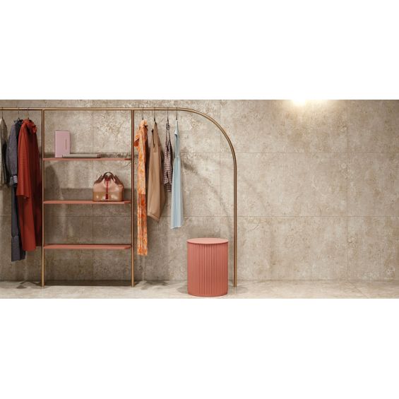 Carrelage sol et mur effet métal Atonium Concert Beige 30x60 cm