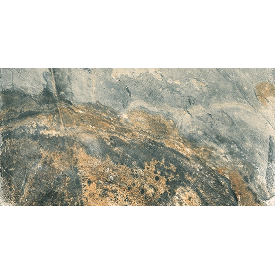 Carrelage sol et mur Pierre de Bali Météor Mix vert R10 30x60 cm