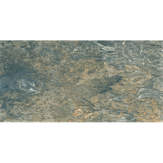 Carrelage sol et mur Pierre de Bali Météor Mix vert R10 30x60 cm