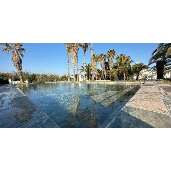 Carrelage sol et mur Pierre de Bali Météor Mix vert R10 30x60 cm