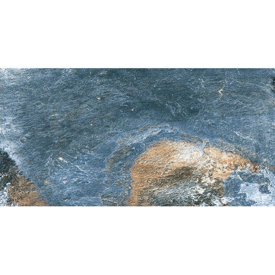 Carrelage sol et mur Pierre de Bali Météor Mix bleu R10 30x60 cm