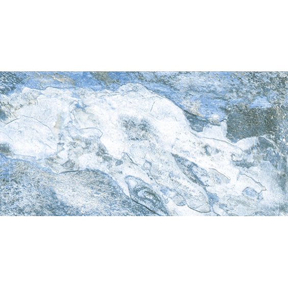 Carrelage sol et mur Pierre de Bali Météor Mix bleu R10 30x60 cm