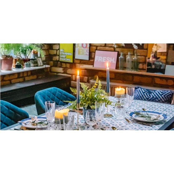 Réalisation réelle Ritz Abbey bleu 20x20 cm