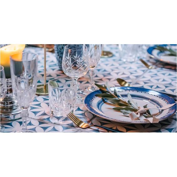 Réalisation réelle Ritz Abbey bleu 20x20 cm