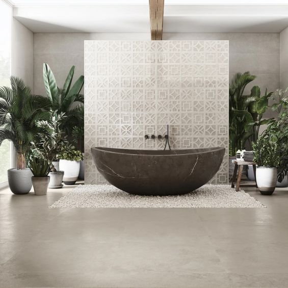 Carrelage sol effet pierre Manly Sable 75x75 cm