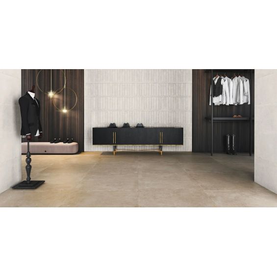 Carrelage sol effet pierre Manly Beige 75x75 cm