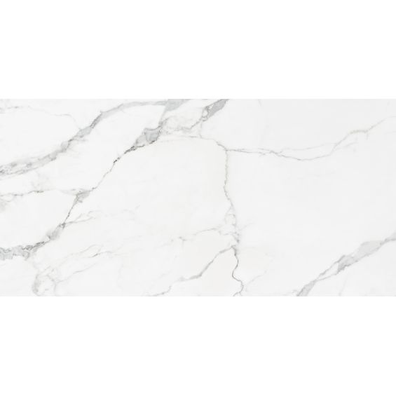 Carrelage sol et mur effet marbre mat Granito white 60120 cm