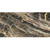 Carrelage sol poli effet marbre Black gold 120x260 cm