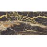 Carrelage sol poli effet marbre Black gold 120x260 cm