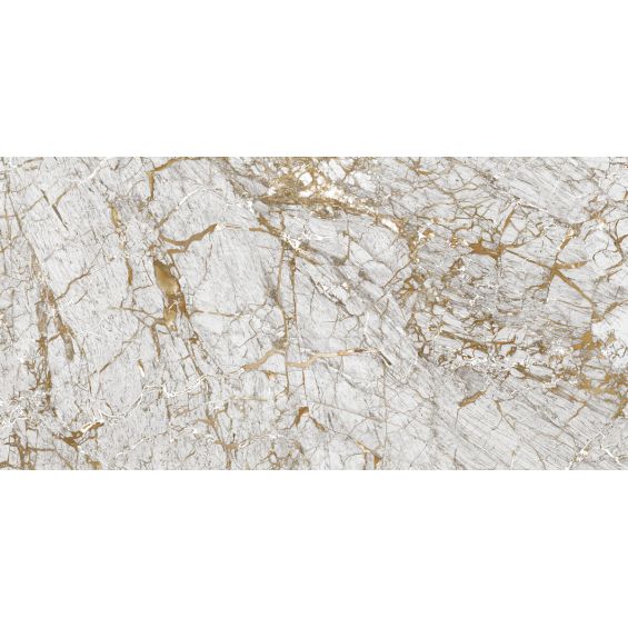 Carrelage sol et mur effet marbre brillant Hotel luxe Sunset poli 120x260 cm