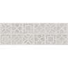 Carrelage mur Manly décor Avra blanc grisé 40x120 cm
