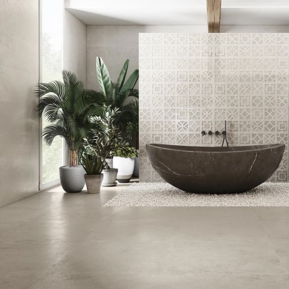 Carrelage mur Manly sable 25x50 cm