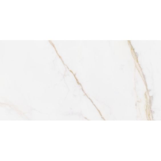 Carrelage sol et mur effet marbre brillant Hotel luxe Gold poli 120x260 cm