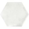 Carrelage sol hexagonal Acuarela blanc grisé 12,4x10,6 cm